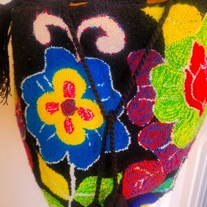 Colorful Floral Beaded Bag/purse